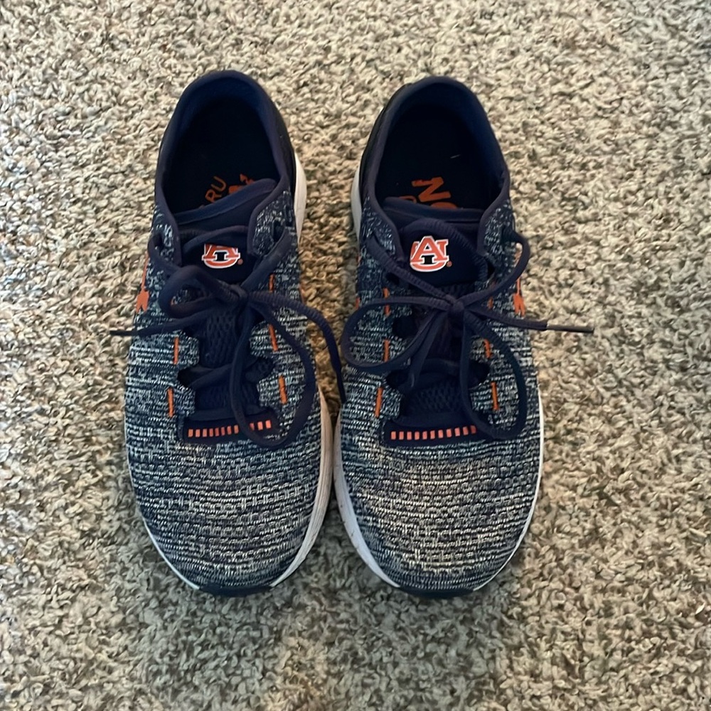 Under Armour Navy and Orange Athletic Shoes
